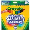 Marker Crayola Ultra-clean Washable Broad Line Classic Colors Pk10
