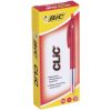 Pen Bic Bp Clic M10 Medium Red Bx10