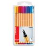 Pen Stabilo Fibre Tip Point 88 0.4mm Asst Pk20