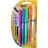 Highlighter Bic Briteliner Grip Asst Wlt5