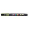 Marker Uni Posca Pc3m Bullet Tip Khaki Green