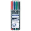 Marker Ohp Staedtler 317 Perm Med Asst Wlt4