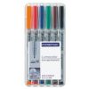 Marker Ohp Staedtler 315 Water Sol Med Asst Wlt6