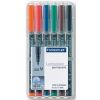 Marker Ohp Staedtler 317 Perm Med Asst Wlt6