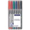 Marker Ohp Staedtler 316 Water Sol F Asst Wlt6