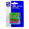 Paper Clips Stat 50mm Lge Multi Colour Pk50