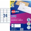 Label Avery Laser L7159 Address 24up White Pk100