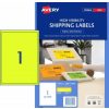Label Avery L7167fy Shipping Hi Vis Fluoro Yellow 1up 25 Shts
