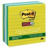 Notes Super Sticky Post-it 675-6sst 101x101mm Lined Bora Bora