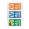 Flags Color Code Sign Here Post-it 24mm 682-sh-obl Orange/blue/lime Pk60