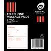 Telephone Message Pad Olympic 100x115 White 50lf Pk5