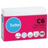 Envelope Tudor C6 White Peel/seal Secretive Pk100