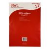 Envelope Stat C4 Kraft Peel/seal Pk25