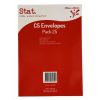 Envelope Stat C5 Kraft Peel/seal Pk25