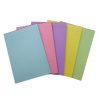 Office Pad Quill A4 70gsm Ruled Bond Asst Colours Pk5