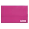 Document Wallet Marbig Foolscap Polypick Translucent Pink