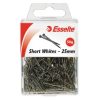 Pins Short White Esselte 25mm 50gm
