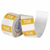 Label Avery 40x40mm Tuesday Removable Yellow/white 500/roll