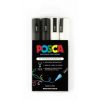 Marker Uni Posca 2.5mm Tip Pc5m Asst Black/white Pk4