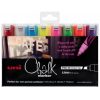 Marker Chalk Uni 8.0mm Pwe8k Chisel Tip Asst Pk8