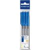 Pen Staedtler Bp Stick 430 Med Blue Pk3