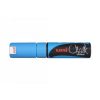 Marker Chalk Uni 8mm Chisel Tip Light Blue