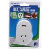 Travel Adaptor Outbound Tourist+usb Suits Usa, Canada & More