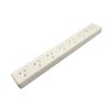 Power Board Surge Protected 6 Outlet + Extra Long 5m Lead