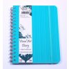 Visual Art Diary Quill Premium A5 With Pocket Aqua 120pg
