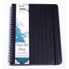 Visual Art Diary Quill Premium A4 With Pocket Black 120pg
