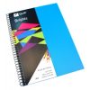 Visual Art Diary Quill A4 Brights Marine Blue 60lf