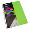 Visual Art Diary Quill A4 Brights Lime Green 60lf