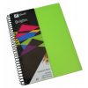 Visual Art Diary Quill A5 Brights Lime Green 60lf
