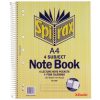 Notebook Spirax 606 A4 4 Subject S/o