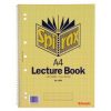 Lecture Pad Spirax 906 A4 Side Opening 140pg