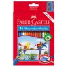 Pencil Coloured Faber R/range Water/col Pk36