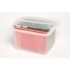 Porta Box Crystalfile 32l W/files Clear Lid/base