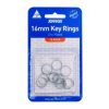 Key Rings Kevron 16mm Zinc Plated Pk10