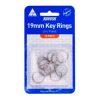 Key Rings Kevron 19mm Zinc Plated Pk10