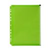 Binder Pocket Marbig A4 Zip Lime
