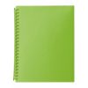 Display Book Marbig A4 20 Pocket Refillable Translucent Lime