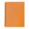 Display Book Marbig A4 20 Pocket Refillable Translucent Orange