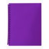 Display Book Marbig A4 20 Pocket Refillable Translucent Purple