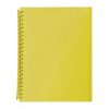 Display Book Marbig A4 20 Pocket Refillable Translucent Yellow