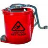 Mop Bucket Cleanlink 16l Hd Metal Wringer Red