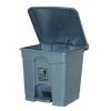 Rubbish Bin Cleanlink 45l With Pedal Lid Grey