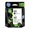 HP #65 Black & Colour Ink Pack