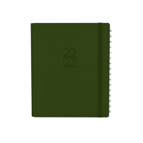 DIARY 2023 COLLINS PNP85.U52 A5 PLAN + NOTE PRO WTV GREEN