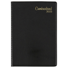 DIARY 2023 CUMBERLAND A7 POCKET WTV BLACK